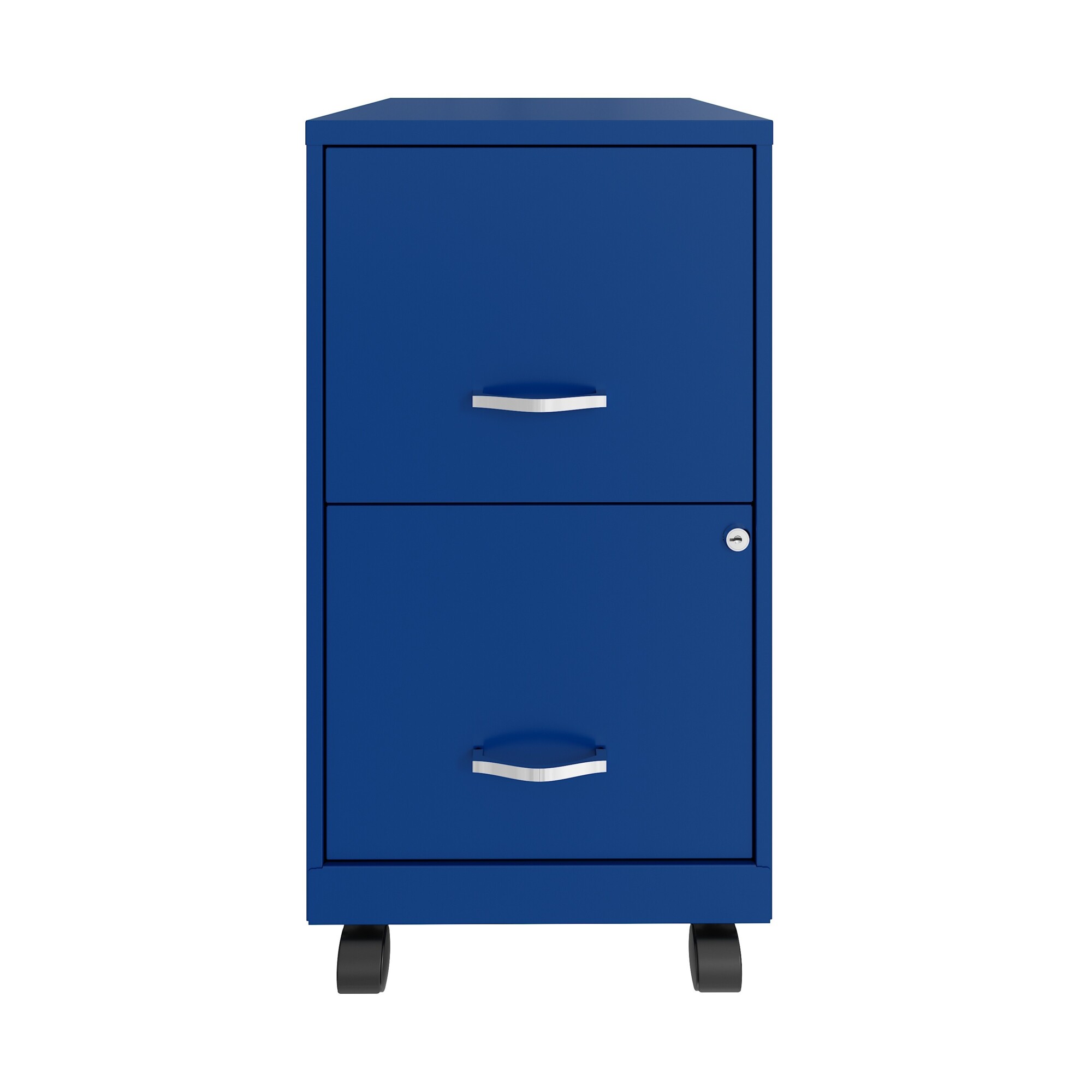 Hirsh Industries, 2 Drawer Mobile Letter Width File Cabinet, Width 14.25 in, Depth 18 in, Height 26.7 in, Model# 24409